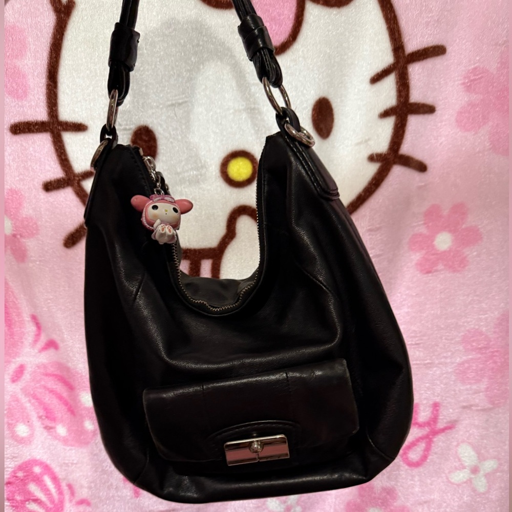 COACH kristin leather hobo bag (convertible)